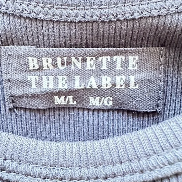 NWT Brunette The Label Scoop Neck Ribbed Romper - Picture 8 of 10